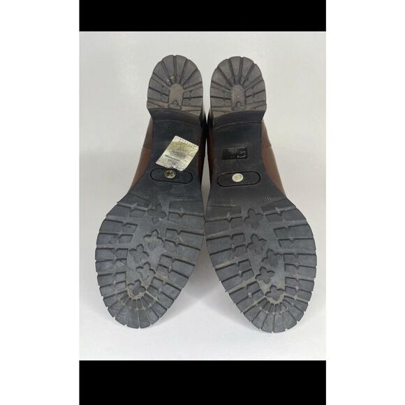 Sartore Paris Brown Leather Ankle Chelsea Vibram Heel Booties Women’s 38EU/7M US - Picture 6 of 13